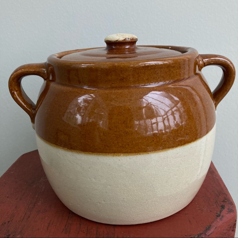 Vintage Bean Cooking Crock